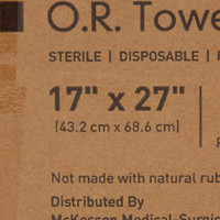 O.R. Towel McKesson 17 W X 27 L Inch Blue Sterile 16-6006-B Pack/6 16-6006-B MCK BRAND 277862_PK
