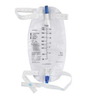 Urinary Leg Bag McKesson Anti-Reflux Valve Sterile 750 mL Vinyl 4602 Case of 48 4602 McKesson 854583_CS