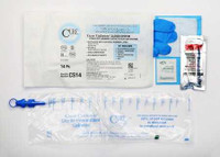 Intermittent Catheter Tray Cure Catheter® Closed System Unisex / Straight Tip 14 Fr. Without Balloon CS14 Pack of 1 CS14 Cure Catheter® Closed System 701377_EA
