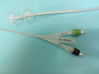 Foley Catheter Duette 2-Way Subsumed Tip 10 cc Proximal Balloon 5 cc Distal Balloon 18 Fr. Silicone D-10018 Box/10 D-10018 POIESIS MEDICAL 987357_BX