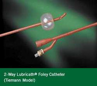 Foley Catheter Bardex Lubricath 2-Way Coude Tip 5 cc Balloon 20 Fr. Hydrophilic Polymer Coated Latex 0102L20 Case/12 0102L20 BARD MEDICAL DIVISION 4019_CS