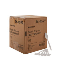 Spoon McKesson Heavy Weight White Polypropylene 16-4597 Case of 1000 16-4597 McKesson 959248_CS