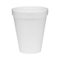 Drinking Cup Dart 10 oz. White Styrofoam Disposable 10J10 Case/1000 10J10 SAALFELD REDISTRIBUTION 653464_CS