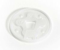 Lid WinCup Disposable Drink-Thru Straw Slot Tear Back Tab Buttons DT18B Case/1000 DT18B WINCUP 952200_CS