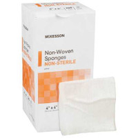 Non-Woven Sponge McKesson Polyester / Rayon 4-Ply 4 X 4 Inch Square NonSterile 94442000 Pack/200 94442000 MCK BRAND 446036_PK