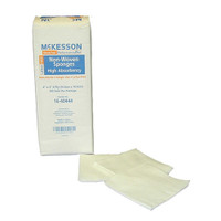 Non-Woven Sponge McKesson Polyester / Rayon 4-Ply 4 X 4 Inch Square NonSterile 16-40444 Pack/200 16-40444 MCK BRAND 476709_PK