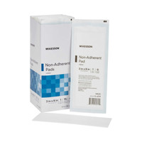 Non-Adherent Dressing McKesson Nylon / Polyester Blend 3 X 8 Inch Sterile 16-4290 Box/75 16-4290 MCK BRAND 471997_BX