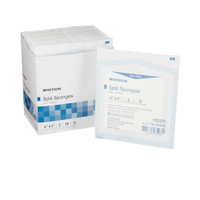 I.V. / Drain Split Dressing McKesson Poly / Rayon Blend 4 X 4 Inch Square Sterile 16-42426 Case/600 16-42426 MCK BRAND 446056_CS