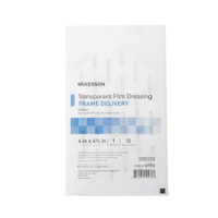 Transparent Film Dressing McKesson Octagon 4 X 4-3/4 Inch Frame Style Delivery Without Label Sterile 4986 Each/1 4986 MCK BRAND 886409_EA