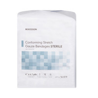 Conforming Bandage McKesson 4 Inch X 4-1/10 Yard 1 per Pack Sterile Roll Shape 16-019 Case/96
