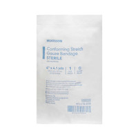 Conforming Bandage McKesson 4 Inch x 4-1/10 Yard 1 per Pack Sterile Roll Shape 16-019 Case of 96 16-019 McKesson 999366_CS