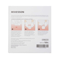 Thin Hydrocolloid Dressing McKesson 6 x 6 Inch Square 1884 Box of 10 1884 McKesson 882983_BX