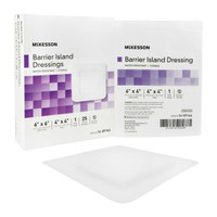 Composite Dressing McKesson 6 x 6 Inch Square Sterile Water Resistant Film Backing 16-89166 Pack of 1 16-89166 McKesson 488921_EA