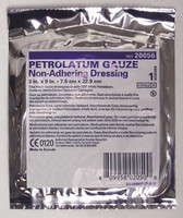 Petrolatum Impregnated Dressing McKesson 3 X 9 Inch Pleated Gauze USP White Petrolatum Sterile 61-20056 Case/72 61-20056 MCK BRAND 488942_CS