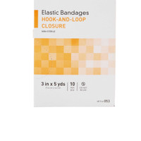 Elastic Bandage McKesson 3 Inch X 5 Yard Hook and Loop Closure NonSterile 053 Box/10 53 MCK BRAND 911814_BX