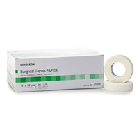 Medical Tape McKesson Paper 1/2 Inch X 10 Yard NonSterile 16-47305 Case/288 16-47305 MCK BRAND 455530_CS
