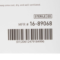 Adhesive Dressing McKesson 6 X 8 Inch Polypropylene / Rayon Rectangle White Sterile 16-89068 Case/100 16-89068 MCK BRAND 488926_CS