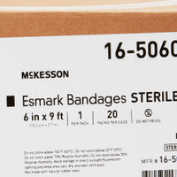 Esmark Compression Bandage Medi-Pak Performance 6 Inch X 3 Yard Standard Compression Self-adherent Closure Blue Sterile 16-50609 Each/1 16-50609 MCK BRAND 372746_EA