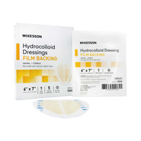 Hydrocolloid Dressing McKesson 6 X 7 Inch Sacral Sterile 1888 Case/80 1888 MCK BRAND 882993_CS