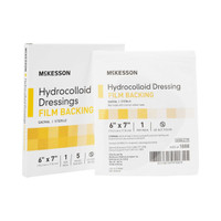 Hydrocolloid Dressing McKesson 6 X 7 Inch Sacral Sterile 1888 Case/80 1888 MCK BRAND 882993_CS