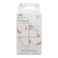 Elastic Tubular Support Bandage Tubigrip® 4 Inch x 1 Yard Large Knee / Medium Thigh Pull On Natural NonSterile Size F Standard Compression 1523 Pack of 1 1523 Tubigrip® 683723_EA