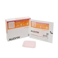 Thin Silicone Foam Dressing Allevyn Gentle Border Lite 3 X 3 Inch Square Adhesive with Border Sterile 66800834 Box/10 66800834 UNITED / SMITH & NEPHEW 767990_BX