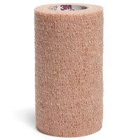 Cohesive Bandage 3M Coban LF 4 Inch X 5 Yard Standard Compression Self-adherent Closure Tan NonSterile 2084 Case/18 2084 3M 382060_CS