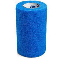 Cohesive Bandage 3M™ Coban™ 4 Inch x 5 Yard Self-Adherent Closure Blue NonSterile Standard Compression 1584B Pack of 1 1584B 3M™ Coban™ 176494_EA