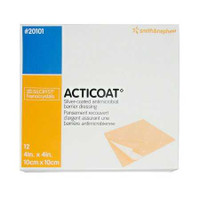 Antimicrobial Barrier Dressing Acticoat Burn 4 X 4 Inch Sterile 20101 Box/12 20101 UNITED / SMITH & NEPHEW 440433_PK