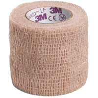 Cohesive Bandage 3M Coban LF 2 Inch X 5 Yard Standard Compression Self-adherent Closure Tan NonSterile 2082 Case/36 2082 3M 388423_CS