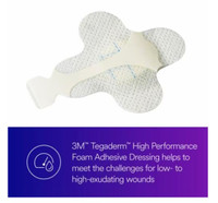 Foam Dressing 3M Tegaderm 2-3/4 X 2-3/4 Inch Finger / Toe Wrap Adhesive with Border Sterile 90615 Each/1