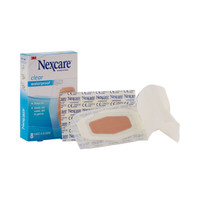 Adhesive Strip Nexcare 2.375 X 2.5 Inch Plastic Knee / Elbow Sheer Sterile 581-08 Case/192 581-08 3M 851822_CS