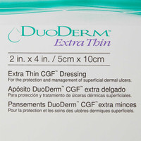Hydrocolloid Dressing DuoDERM Extra Thin 2 X 4 Inch Rectangle Sterile 187900 Box/20 187900 CONVA TEC 205196_BX