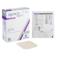 Foam Dressing with Silver Aquacel Ag 4 X 4 Inch Square Sterile 420642 Box/10 420642 CONVA TEC 849029_BX