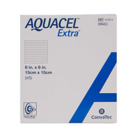 Hydrofiber Dressing Aquacel Extra Hydrofiber Technology 6 X 6 Inch 420673 Box/5 420673 CONVA TEC 785780_BX