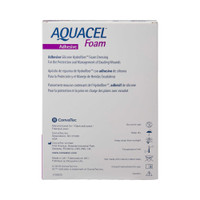 Silicone Foam Dressing Aquacel 5-1/2 X 8 Inch Heel Adhesive with Border Sterile 420625 Each/1 420625 CONVA TEC 802597_EA