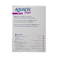 Silicone Foam Dressing Aquacel 5-1/2 X 8 Inch Heel Adhesive with Border Sterile 420625 Box/5 420625 CONVA TEC 802597_BX