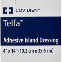 Adhesive Dressing Telfa 4 X 14 Inch Nonwoven Rectangle White Sterile 7544 Each/1 7544 KENDALL HEALTHCARE PROD INC. 235821_EA