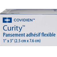 Adhesive Strip Curity 1 X 3 Inch Fabric Rectangle Tan Sterile 44101 Box/50 44101 KENDALL HEALTHCARE PROD INC. 731917_BX