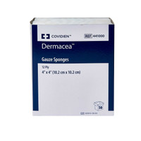 Gauze Sponge Dermacea Cotton 12-Ply 4 X 4 Inch Square Sterile 441000 Box/50 441000 KENDALL HEALTHCARE PROD INC. 763387_BX