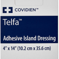 Adhesive Dressing Telfa 4 X 14 Inch Nonwoven Rectangle White Sterile 7544 Box/25 7544 KENDALL HEALTHCARE PROD INC. 235821_BX