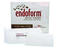 Collagen Dressing Endoform® Natural Dermal Template 2 x 2 Inch Square Sterile 529311 Box of 10 529311 Endoform® Natural Dermal Template 833931_BX