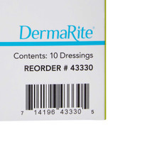 Silicone Foam Dressing ComfortFoam Border 3 X 3 Inch Square Adhesive with Border Sterile 43330 Box/10 43330 DERMARITE INDUSTRIES LLC 946493_BX