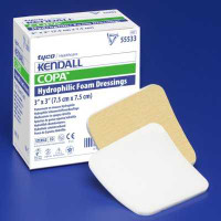 Foam Dressing Kendall Foam Plus 4 X 4 Inch Square Non-Adhesive without Border Sterile 55544P Box/10 55544P KENDALL HEALTHCARE PROD INC. 548573_BX