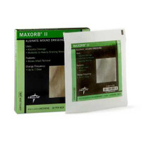 Alginate Dressing Maxorb II 4 X 4 Inch Square Alginate Sterile MSC7344EP Each/1 MSC7344EP MEDLINE 874897_EA