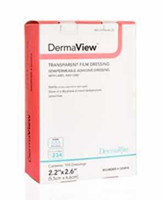 Transparent Film Dressing DermaView Rectangle 4 X 5 Inch 2 Tab Delivery With Label Sterile 00251E Box/50 00251E DERMARITE INDUSTRIES LLC 670710_BX