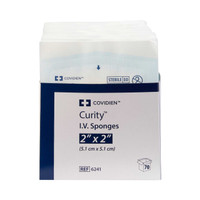 I.V. / Drain Split Dressing Curity Gauze 2 X 2 Inch Square Slotted Sterile 6241 Pack/2 6241 KENDALL HEALTHCARE PROD INC. 235378_PK