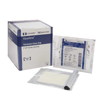 Impregnated Dressing Vaseline 3 X 9 Inch Mesh Gauze White Petrolatum Sterile 8884413605 Case/200 8884413605 KENDALL HEALTHCARE PROD INC. 163164_CS