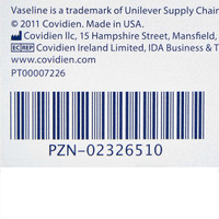 Petrolatum Impregnated Dressing Vaseline 1 X 8 Inch Gauze Petrolatum Sterile 8884417601 Box/50 8884417601 KENDALL HEALTHCARE PROD INC. 167694_BX