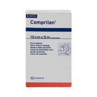 Compression Bandage Comprilan 4 Inch X 5-1/2 Yard Standard Compression Clip Detached Closure Tan NonSterile 01028000 Case/20 1028000 BEIERSDORF/JOBST, INC 283587_CS